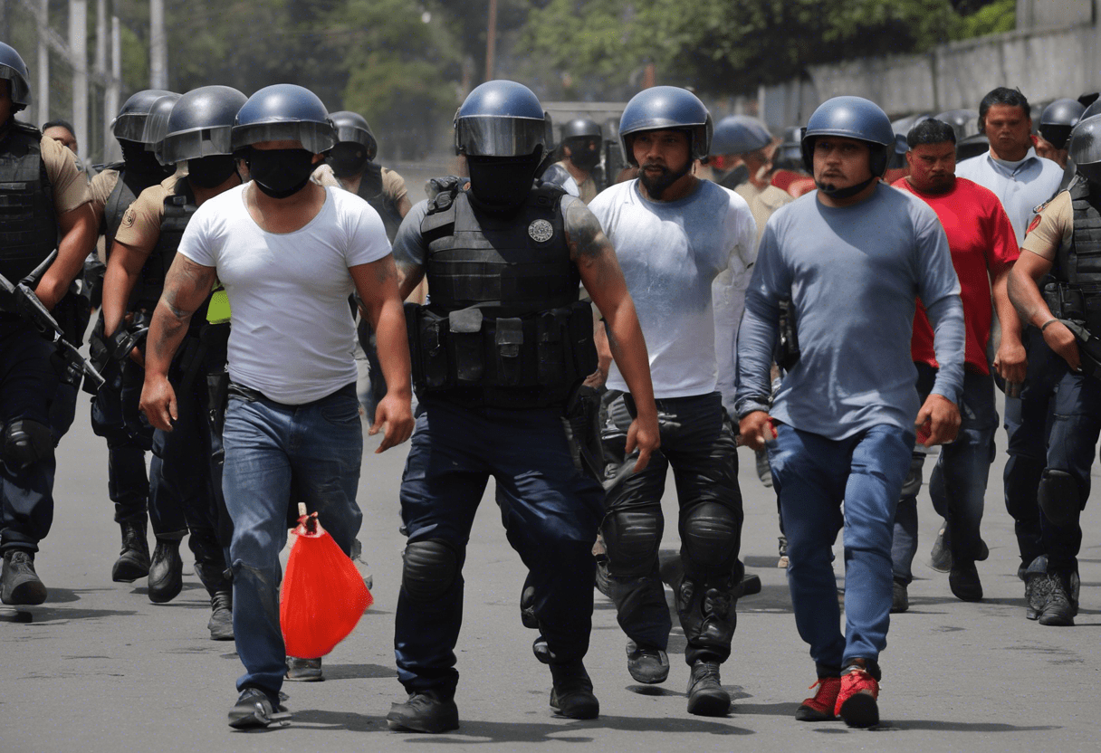 La policía de El Salvador detiene a una prominente integrante del frente de la pandilla Barrio 18.