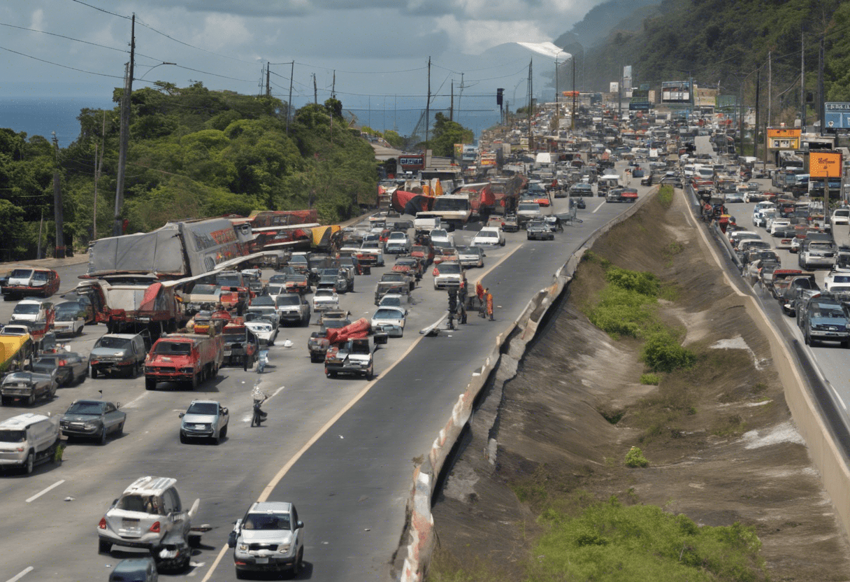 La Carretera Principal del Caribe de Costa Rica Azotada por la Inestabilidad