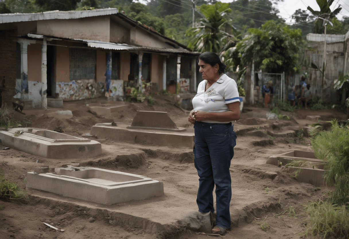 Madre hondureña busca consuelo en las fosas clandestinas de la pandilla: