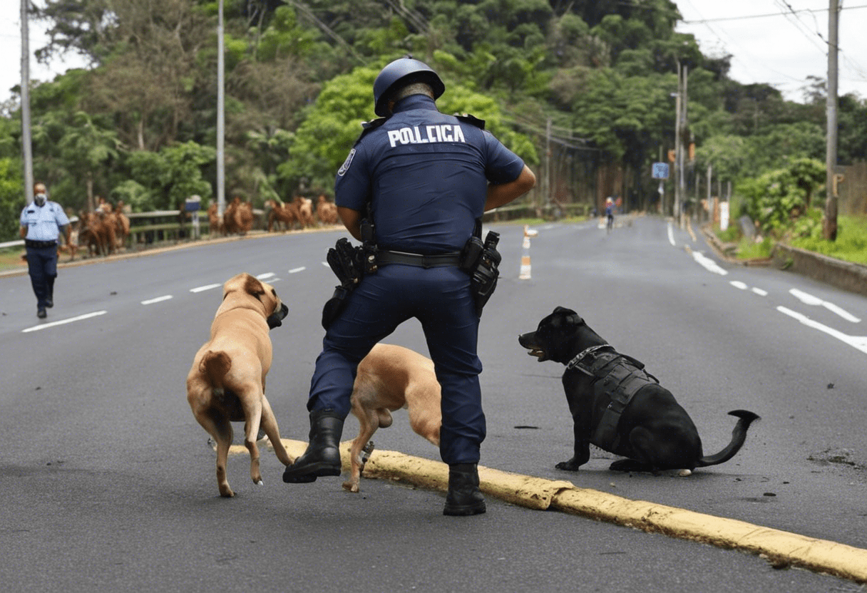 Oficiales de policía de Costa Rica se enfrentan a la corte por presunto incidente de matanza de perros