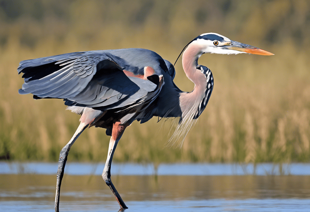 The Great Blue Heron :