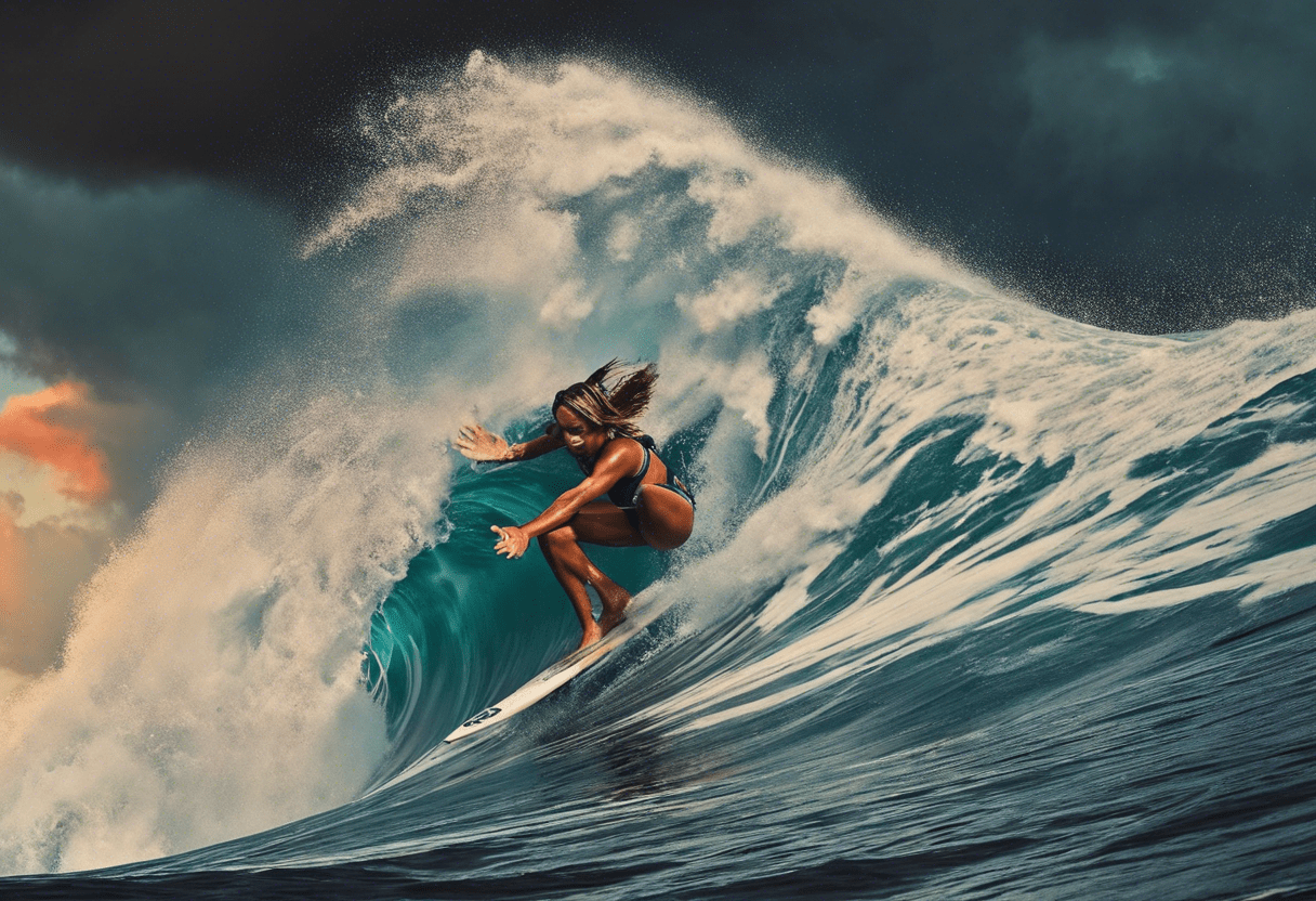 La surfista costarricense Brisa Hennessy brilla en los cuartos de final en Teahupo’o