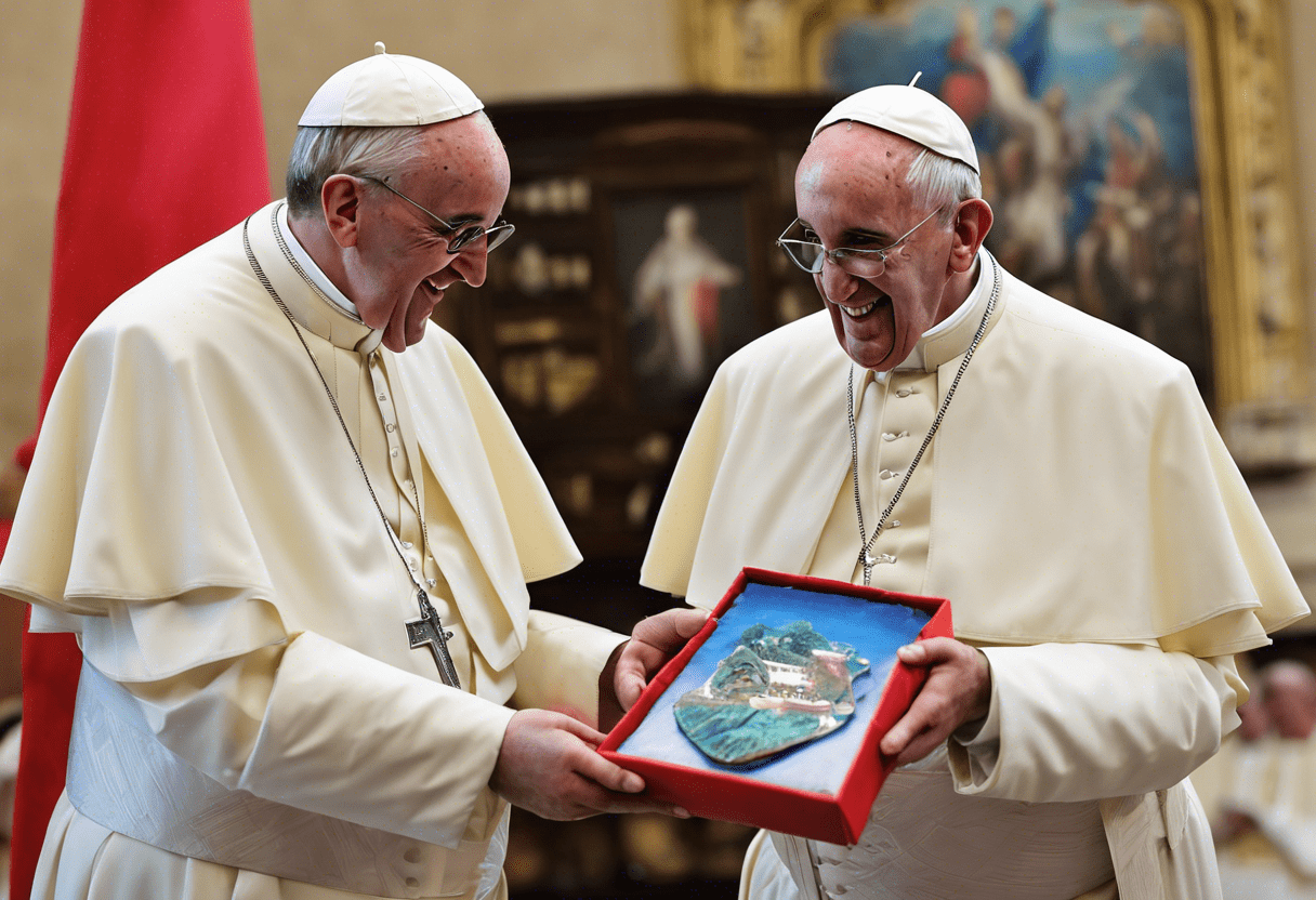 Pope Francis Receives Symbolic Environmental Gift from Costa Rica :