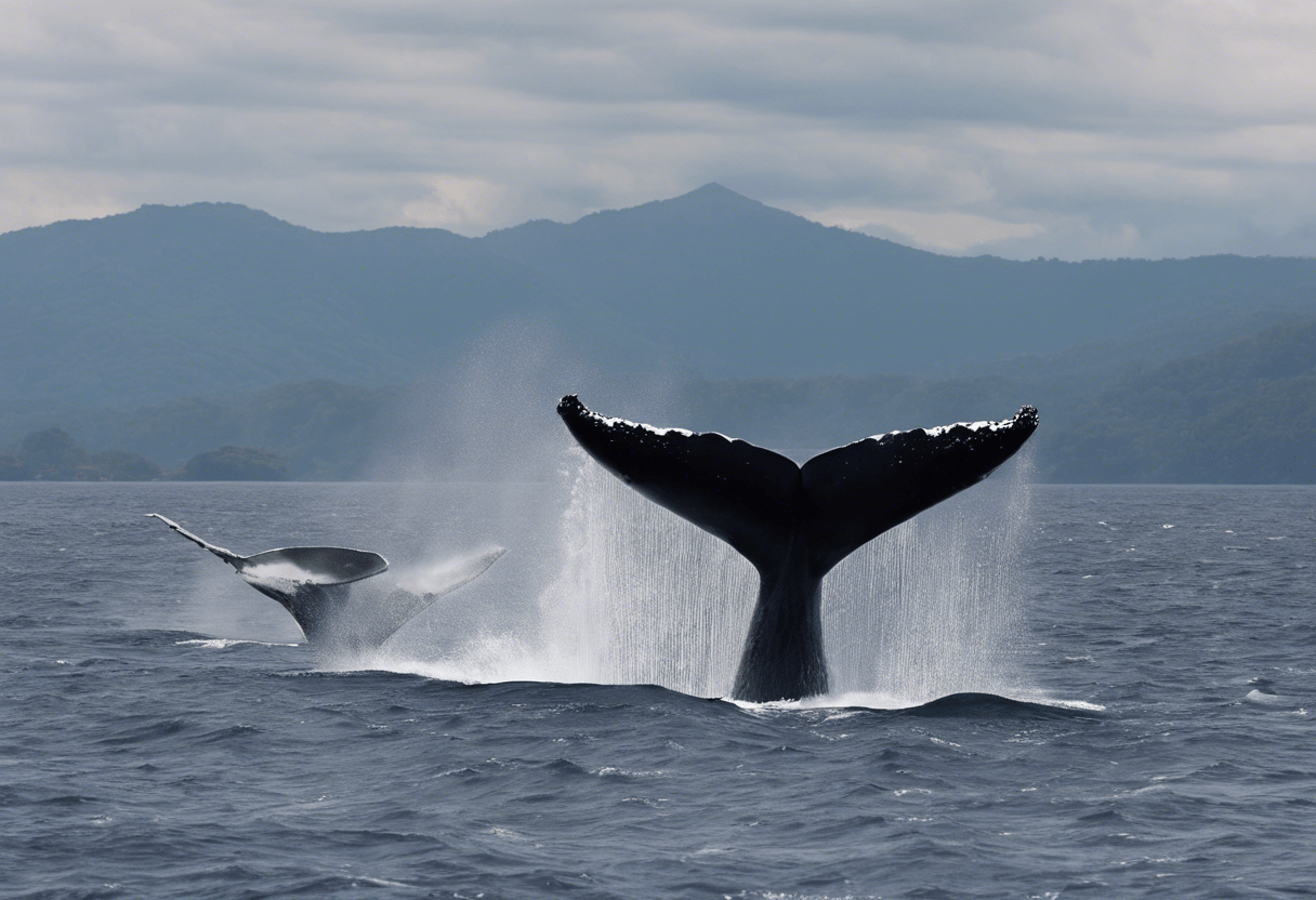 Las ballenas jorobadas deslumbran a los visitantes frente a la costa de Costa Rica.