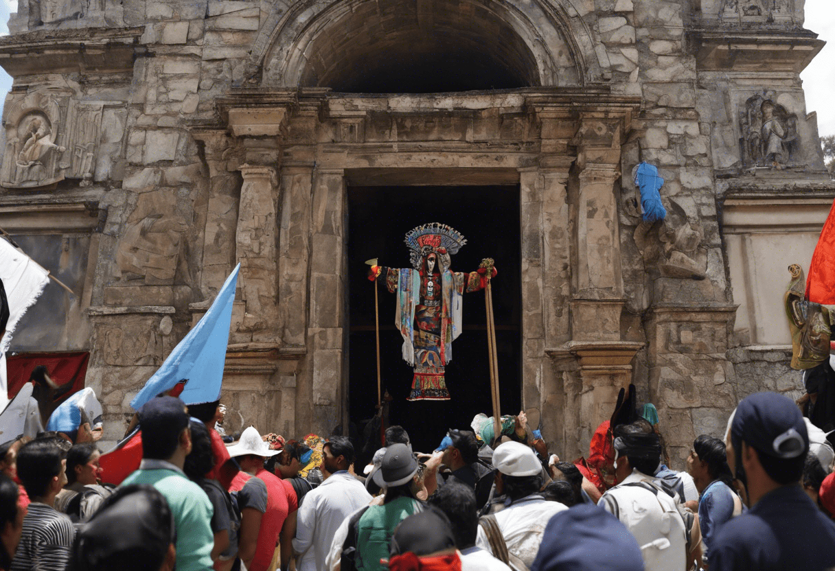 Guatemalan Mayans Protest Against Santa Muerte Chapel Construction