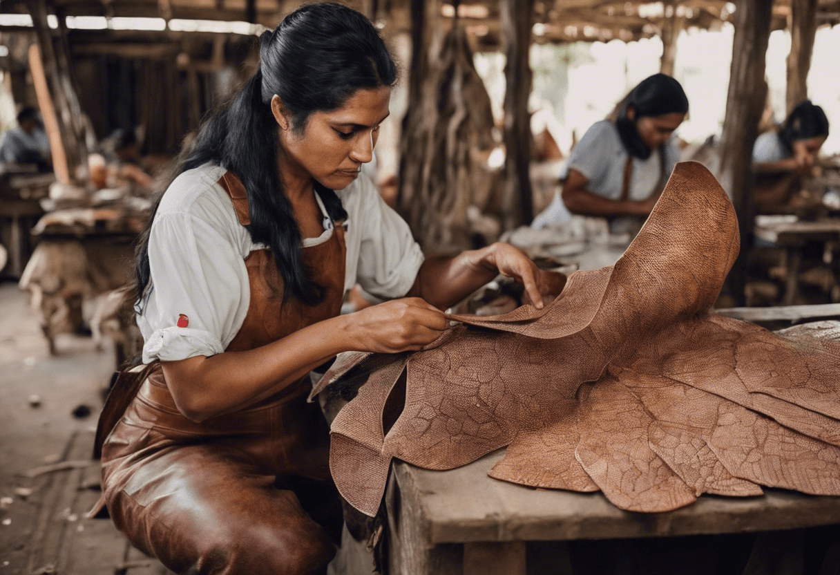 Mujeres costarricenses transforman la piel de pescado en cuero sostenible