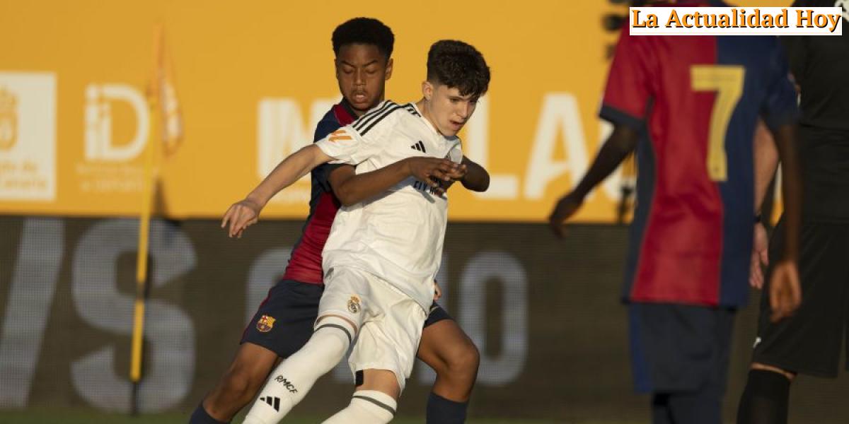 El Real Madrid se impone al Barça 0-1 en un emocionante ‘mini-clásico’ juvenil en Maspalomas