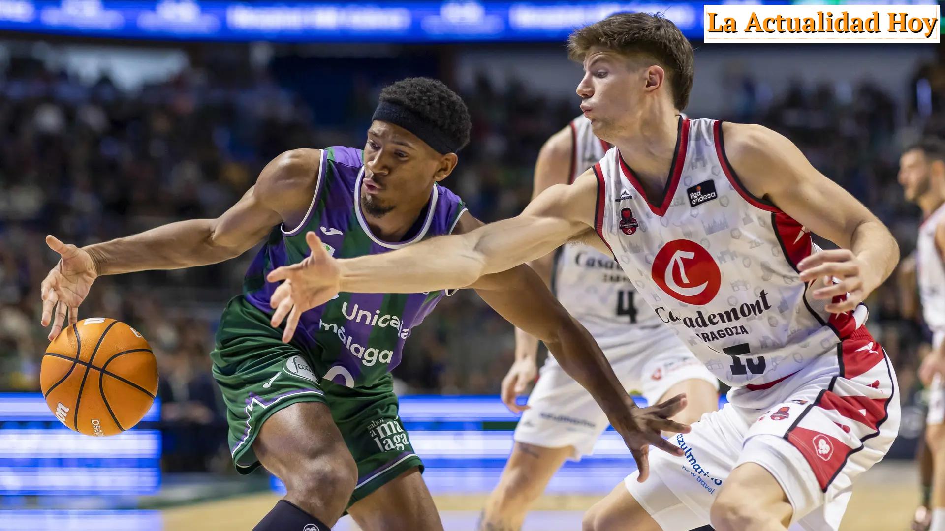 El Unicaja Málaga derrota al Casademont Zaragoza y se refuerza como líder de la Liga Endesa